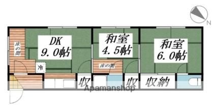 松栄コーポ 15｜北海道札幌市北区新琴似十二条１丁目(賃貸アパート2DK・1階・44.55㎡)の写真 その2