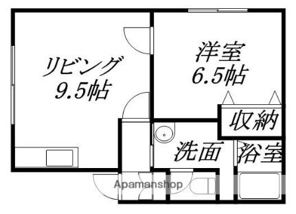 ラモナ 201｜北海道札幌市西区発寒五条２丁目(賃貸アパート1DK・2階・36.18㎡)の写真 その2