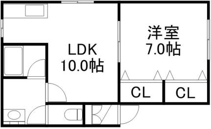 ラメール西線8条 102｜北海道札幌市中央区南八条西１４丁目(賃貸アパート1LDK・1階・37.17㎡)の写真 その2