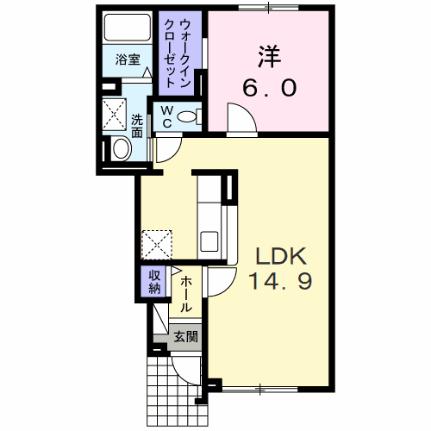 ウエストフィールド宮の丘 102｜北海道札幌市西区西野三条１０丁目(賃貸アパート1LDK・1階・48.19㎡)の写真 その2