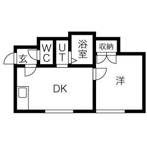 アーバン稲穂 101｜北海道札幌市手稲区稲穂一条２丁目(賃貸アパート1DK・2階・28.35㎡)の写真 その2