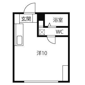 ルフォートＫ・Ｉ 215｜北海道札幌市手稲区前田六条１６丁目(賃貸マンション1R・2階・23.40㎡)の写真 その2