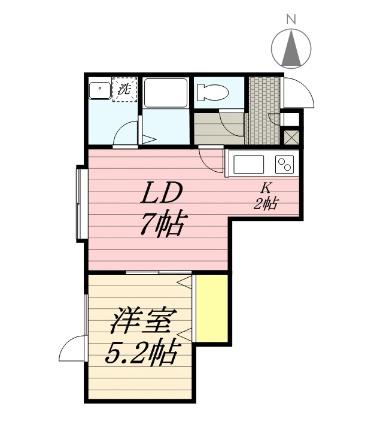 ライフステージ発寒 102｜北海道札幌市西区発寒十五条１丁目(賃貸アパート1LDK・1階・34.02㎡)の写真 その2