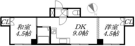 ユキコーポII 202｜北海道札幌市西区二十四軒四条４丁目(賃貸マンション2DK・2階・36.63㎡)の写真 その2