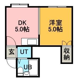 グランドール片桐・II 103｜北海道札幌市手稲区前田七条１３丁目(賃貸アパート1DK・1階・22.54㎡)の写真 その2