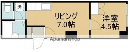 ハイツワン 101｜北海道函館市五稜郭町(賃貸マンション1DK・1階・26.52㎡)の写真 その2