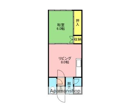 クニハイツＡ 202｜北海道函館市白鳥町(賃貸アパート1DK・2階・33.00㎡)の写真 その2