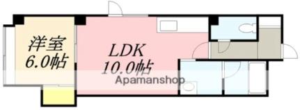 シャルル大手町 405｜北海道函館市大手町(賃貸マンション1LDK・4階・36.90㎡)の写真 その2