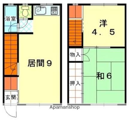 セブンハイツIII 1｜北海道函館市日吉町２丁目(賃貸アパート2LDK・1階・42.00㎡)の写真 その2