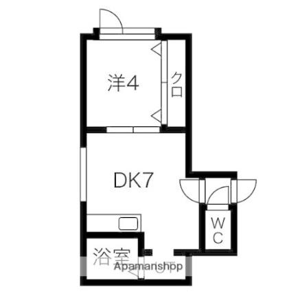 アークコート月寒東II 203｜北海道札幌市豊平区月寒東二条６丁目(賃貸アパート1DK・2階・25.71㎡)の写真 その2