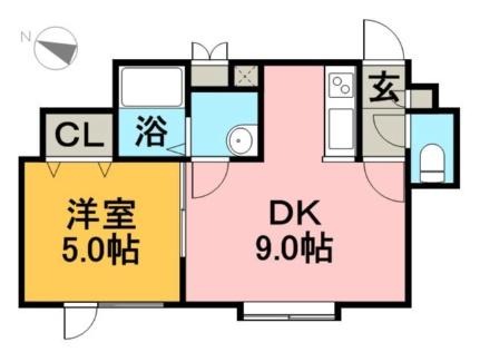 リトルリバー 203｜北海道札幌市厚別区厚別西三条３丁目(賃貸アパート1LDK・2階・31.79㎡)の写真 その2