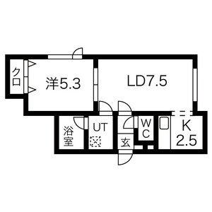 ホワイトストーン 101｜北海道札幌市白石区中央二条４丁目(賃貸アパート1LDK・2階・29.64㎡)の写真 その2