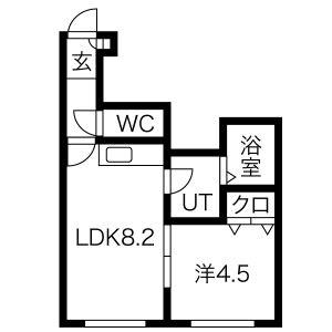 ホワイティ豊平 102｜北海道札幌市豊平区豊平一条４丁目(賃貸アパート1LDK・2階・30.98㎡)の写真 その2