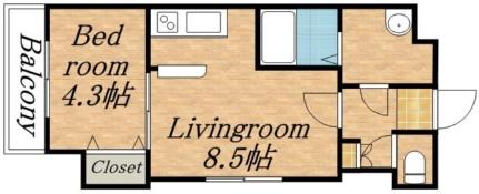 ミ・ピアーチェ学園前 301 ｜ 北海道札幌市豊平区豊平八条８丁目（賃貸マンション1DK・3階・32.18㎡） その2