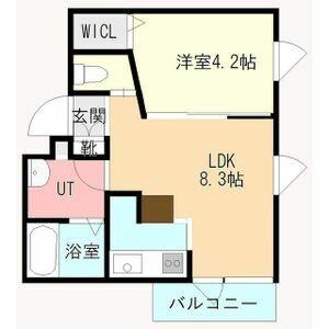 ラ・テラス 103 ｜ 北海道札幌市白石区南郷通１８丁目南（賃貸アパート1LDK・2階・29.90㎡） その2