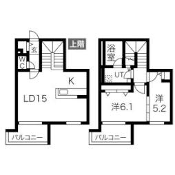 ＢＲＡＶＩＳ　ＴＯＹＯＨＩＲＡ 4階2LDKの間取り