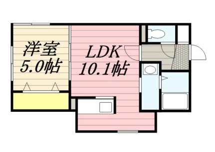 北海道札幌市厚別区厚別中央三条３丁目（賃貸マンション1LDK・2階・36.50㎡） その2