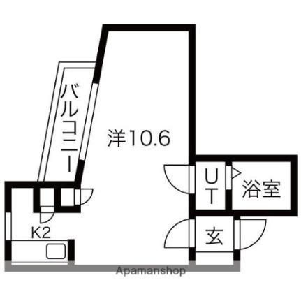 北海道札幌市中央区北五条西２８丁目(賃貸マンション1K・3階・25.90㎡)の写真 その2