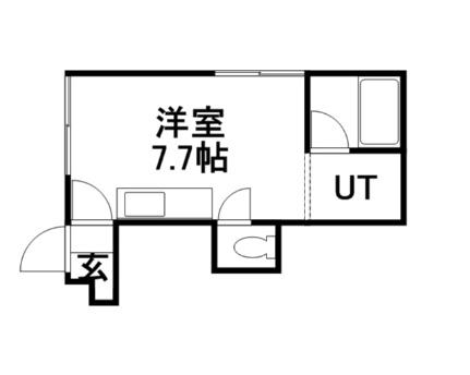 ＡＲＳ円山 201｜北海道札幌市中央区南四条西２７丁目(賃貸アパート1R・2階・20.00㎡)の写真 その2