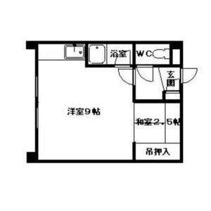 エスポワール16 00112｜北海道札幌市中央区南四条西１６丁目(賃貸マンション1R・1階・24.10㎡)の写真 その2