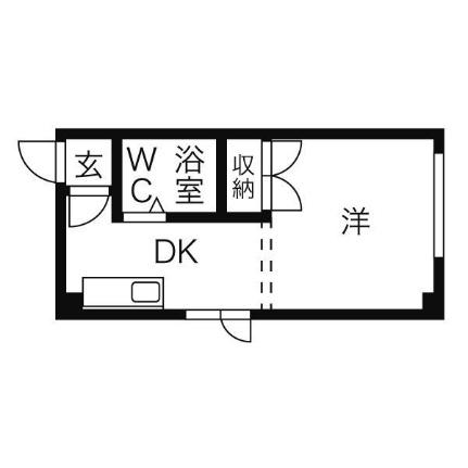 ノースヴィレッヂ 102｜北海道札幌市中央区南八条西１０丁目(賃貸マンション1DK・1階・21.87㎡)の写真 その2