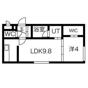 ワールドパレス札幌中央 305｜北海道札幌市中央区南八条西１０丁目(賃貸マンション1LDK・3階・33.45㎡)の写真 その2