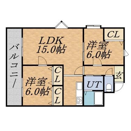 アークヒルズ中島公園 202｜北海道札幌市中央区南十二条西１丁目(賃貸マンション2LDK・2階・54.61㎡)の写真 その2