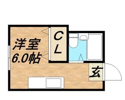 ハイマート佐々 402｜北海道札幌市中央区北四条東５丁目(賃貸マンション1R・4階・13.20㎡)の写真 その2