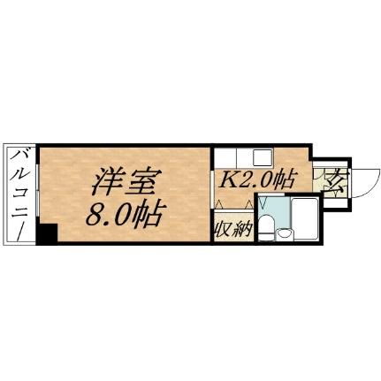 北海道札幌市中央区南六条西１４丁目(賃貸マンション1K・6階・23.10㎡)の写真 その2