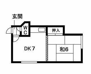 アーバン南6条 208｜北海道札幌市中央区南六条西１２丁目(賃貸アパート1DK・2階・27.62㎡)の写真 その2