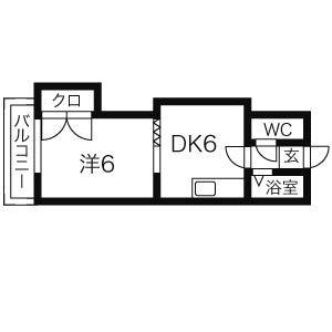 ローレル南6条 401｜北海道札幌市中央区南六条西１３丁目(賃貸マンション1DK・4階・26.40㎡)の写真 その2