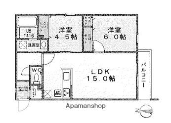 北海道札幌市中央区南二十二条西９丁目(賃貸マンション2LDK・1階・56.70㎡)の写真 その2