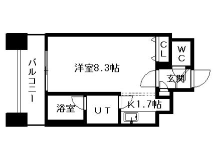 ＬＡＴＯＵＲ 1402｜北海道札幌市中央区北一条西１９丁目(賃貸マンション1K・14階・24.67㎡)の写真 その2