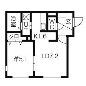 ラ・レーヴィア 303｜北海道札幌市西区発寒三条２丁目(賃貸マンション1LDK・3階・34.16㎡)の写真 その2