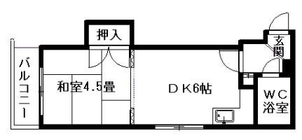 第5松井ビル 503｜北海道札幌市中央区北一条西２２丁目(賃貸マンション1DK・5階・26.88㎡)の写真 その2