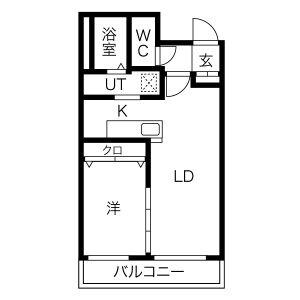 アルファスクエア宮の森2条 208｜北海道札幌市中央区宮の森二条３丁目(賃貸マンション1LDK・2階・35.29㎡)の写真 その2