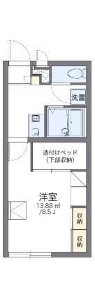 レオパレス西ノ沢 201 ｜ 青森県八戸市大字根城字西ノ沢（賃貸アパート1K・2階・23.18㎡） その2