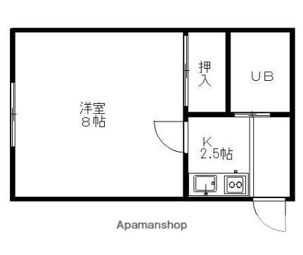 ヴィラロット2 ｜青森県弘前市大字植田町(賃貸アパート1K・1階・22.31㎡)の写真 その2