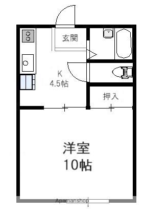 コーポ中畑1号館  ｜ 青森県弘前市大字新寺町（賃貸アパート1K・1階・30.05㎡） その2