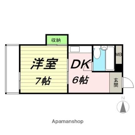 ラポールビル 203｜宮城県仙台市宮城野区萩野町４丁目(賃貸マンション1DK・2階・26.28㎡)の写真 その2