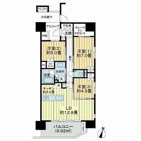 プレミスト仙台西公園 0907｜宮城県仙台市青葉区立町(賃貸マンション3LDK・9階・78.55㎡)の写真 その2