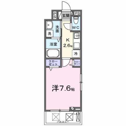 杜の風　原町II 201｜宮城県仙台市宮城野区原町４丁目(賃貸アパート1K・2階・27.02㎡)の写真 その2