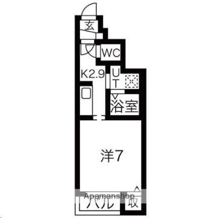 アルバトロス川内 102｜宮城県仙台市青葉区川内山屋敷(賃貸アパート1K・1階・24.08㎡)の写真 その2