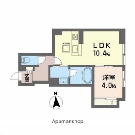 宮城県仙台市若林区白萩町（賃貸マンション1LDK・1階・37.38㎡） その2