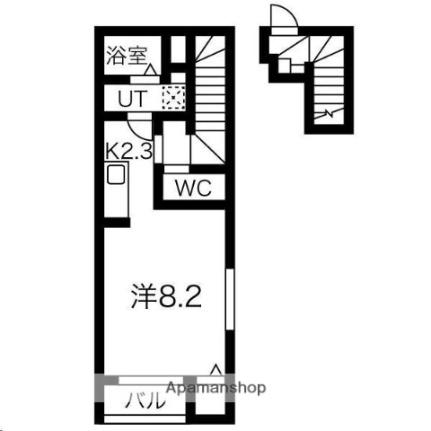 ｉｄｅａ河原町 201 ｜ 宮城県仙台市若林区文化町（賃貸アパート1K・2階・32.71㎡） その2