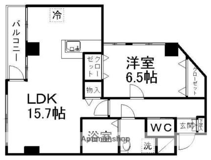 荒巻ハイツＢ棟 308 ｜ 宮城県仙台市青葉区あけぼの町（賃貸マンション1LDK・3階・54.10㎡） その2