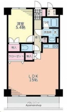 宮城県仙台市泉区泉中央２丁目（賃貸マンション1LDK・1階・50.28㎡） その2