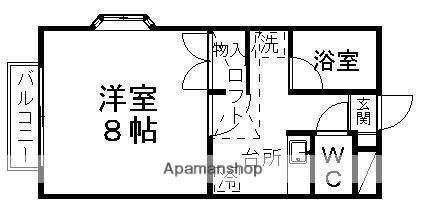 ロイヤルハイツ国見 201｜宮城県仙台市青葉区国見６丁目(賃貸アパート1K・2階・26.40㎡)の写真 その2