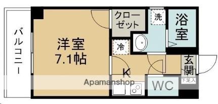 杜のレジデンス・通町 401｜宮城県仙台市青葉区通町２丁目(賃貸マンション1K・4階・24.80㎡)の写真 その2