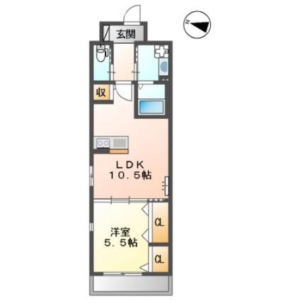 ドゥ・エスポワール 203｜宮城県仙台市青葉区二日町(賃貸マンション1LDK・2階・42.75㎡)の写真 その2